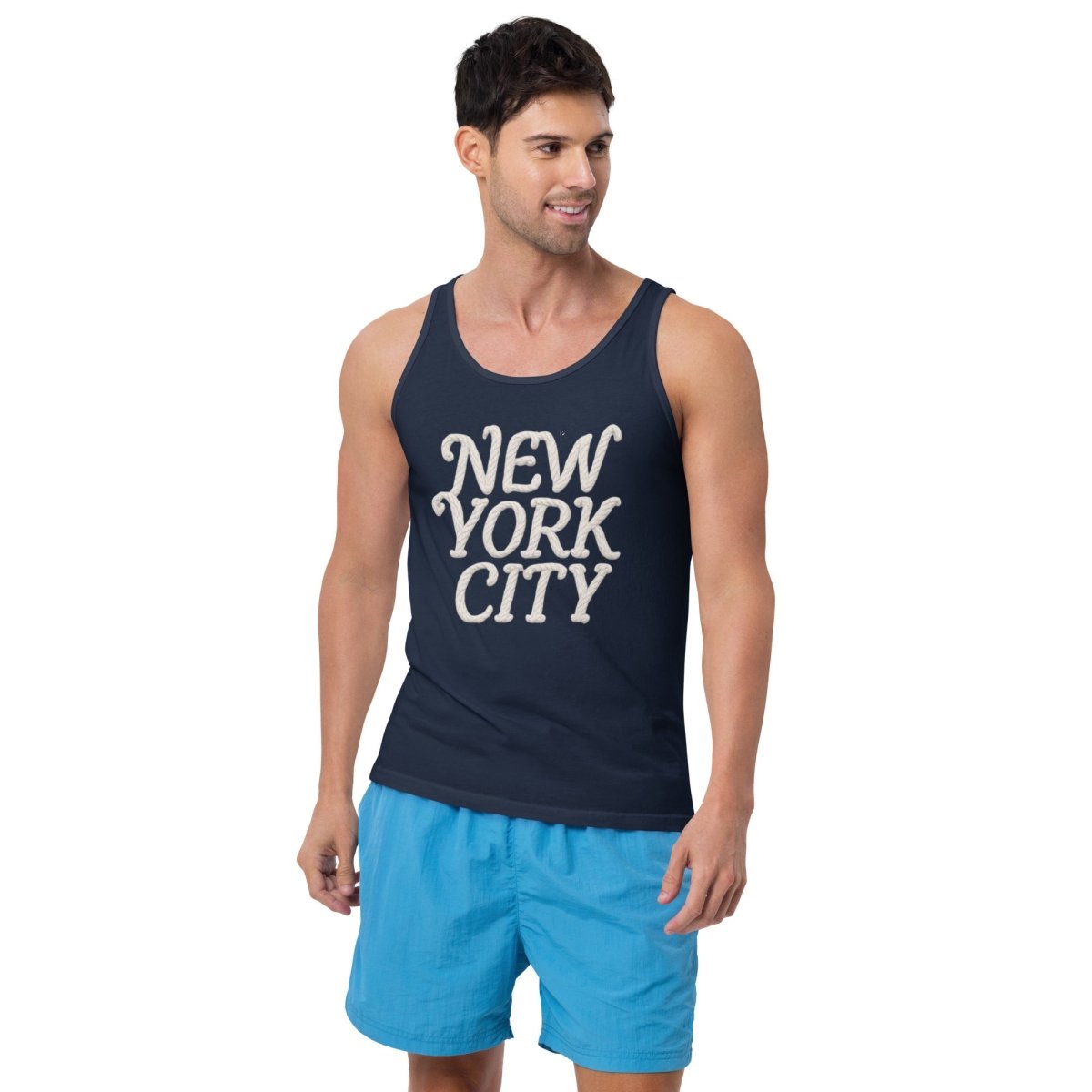 New York City (Rope Design Men's Tank Top - Chinchilla Choons