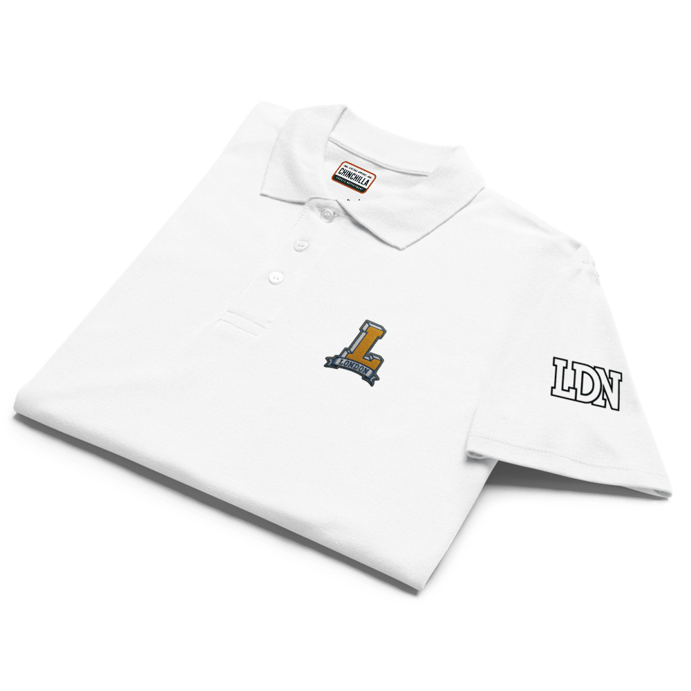 London Varsity Pique Polo Shirt - Chinchilla Choons