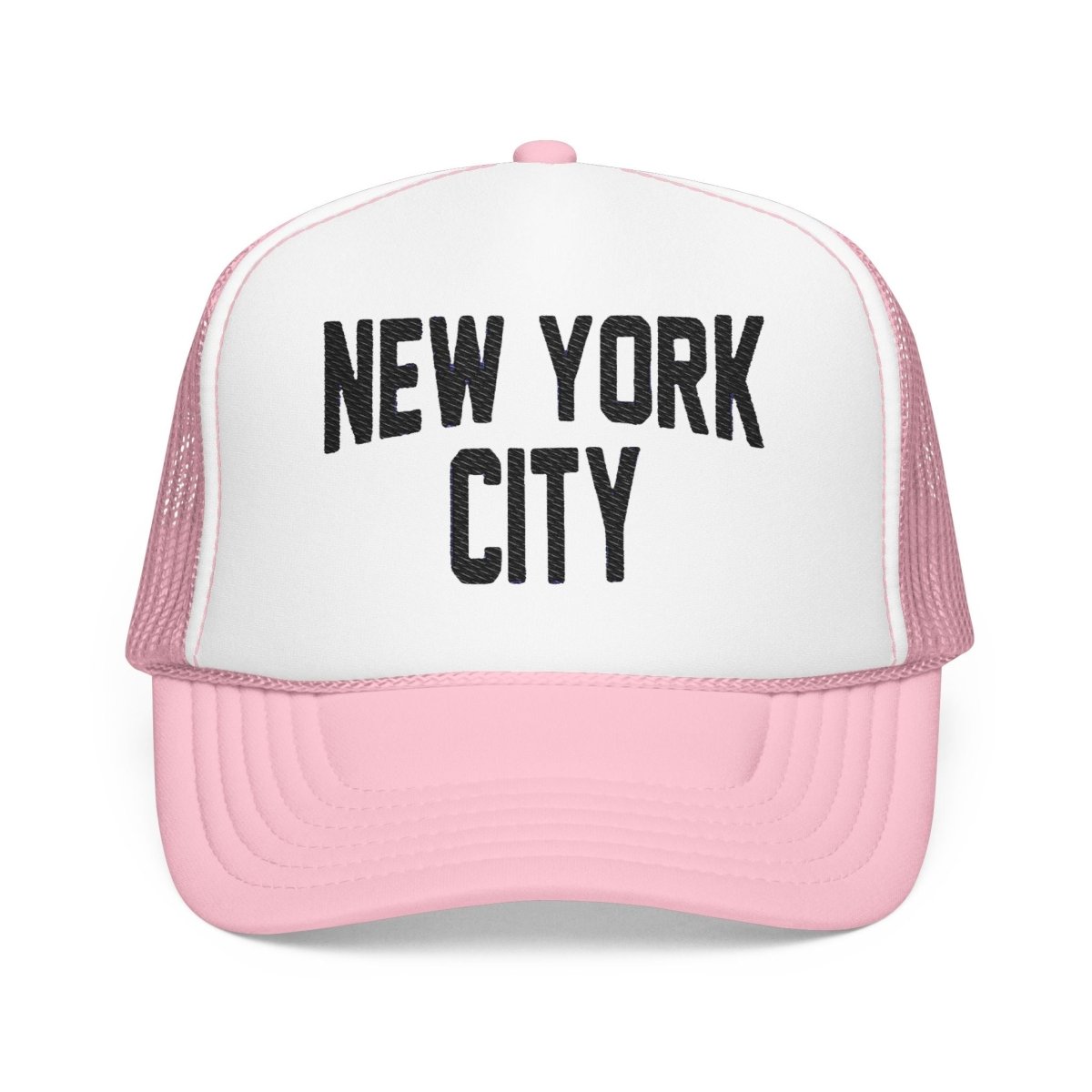 New York City Embroidered Trucker Cap (Unisex) Coloured - Chinchilla Choons