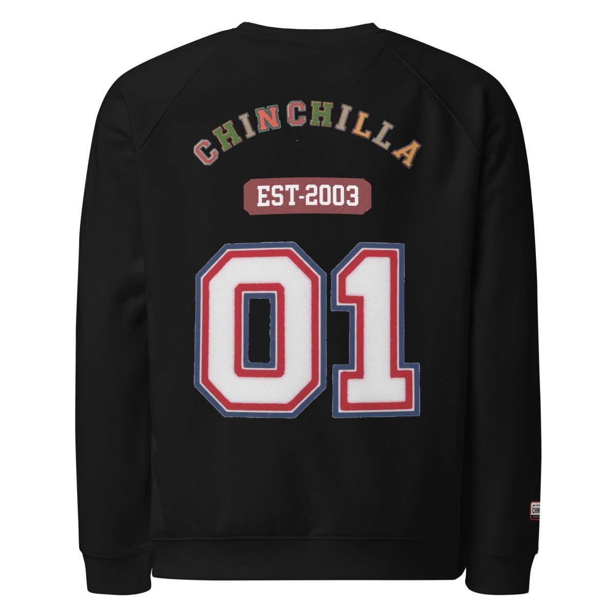 Chinchilla Varsity Unisex Organic Sweatshirt - Chinchilla Choons