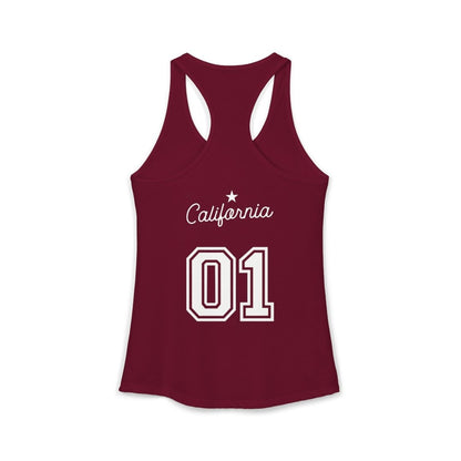 California Varsity Women's Ideal Racerback Tank Top - Chinchilla Choons