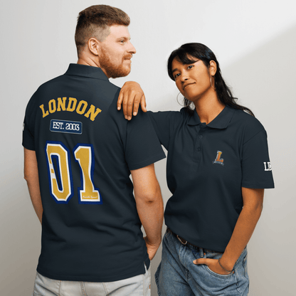 London Varsity Pique Polo Shirt - Chinchilla Choons