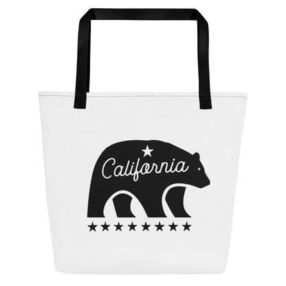California Mascot Large Tote Bag - Chinchilla Choons
