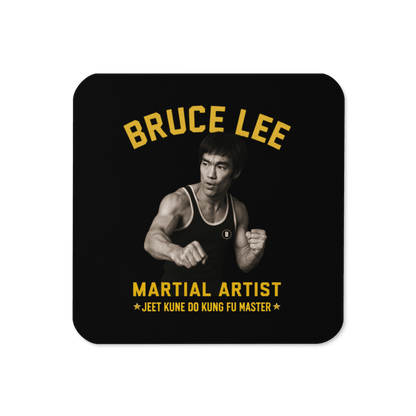 Bruce Lee Cork - Back Coaster - Chinchilla Choons