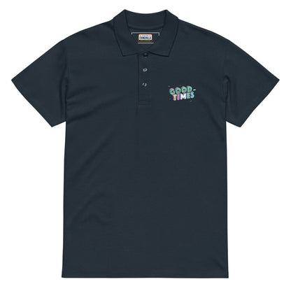 Good Times Premium Pique Polo Shirt - Chinchilla Choons