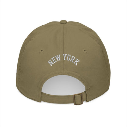 Embroidered 'New York' Patch Dad Baseball Cap - Chinchilla Choons