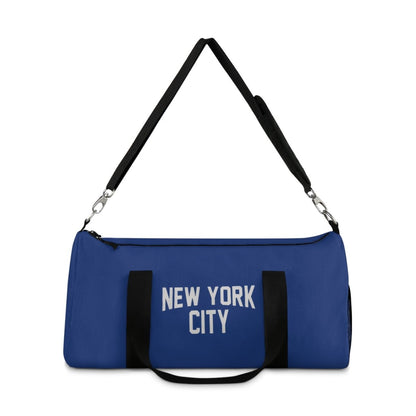 New York City Duffel Gym Bag, (Blue) - Chinchilla Choons