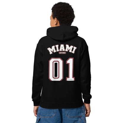 Miami Varsity Youth Heavy Blend Unisex Hoodie - Chinchilla Choons