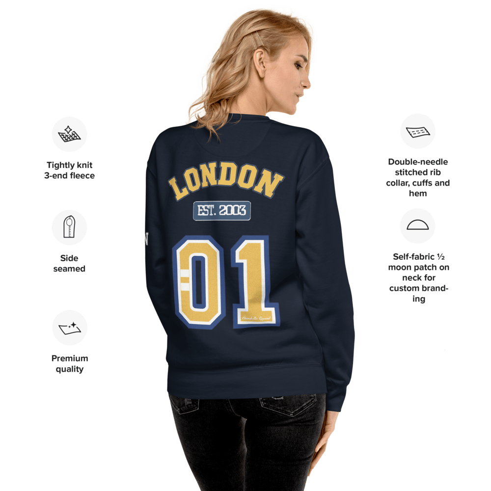 London Varsity Unisex Premium Sweatshirt - Chinchilla Choons