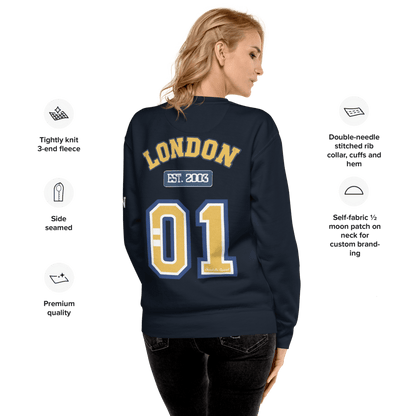 London Varsity Unisex Premium Sweatshirt - Chinchilla Choons