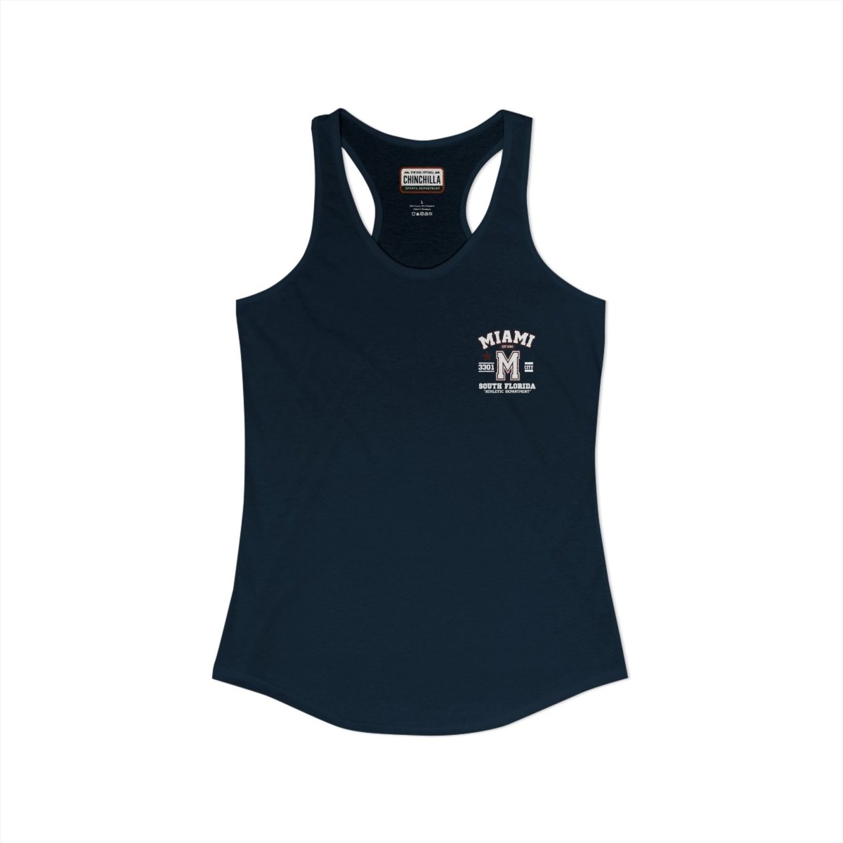Miami Varsity Women's Racerback Tank Top - Chinchilla Choons