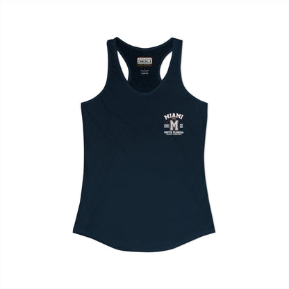 Miami Varsity Women's Racerback Tank Top - Chinchilla Choons