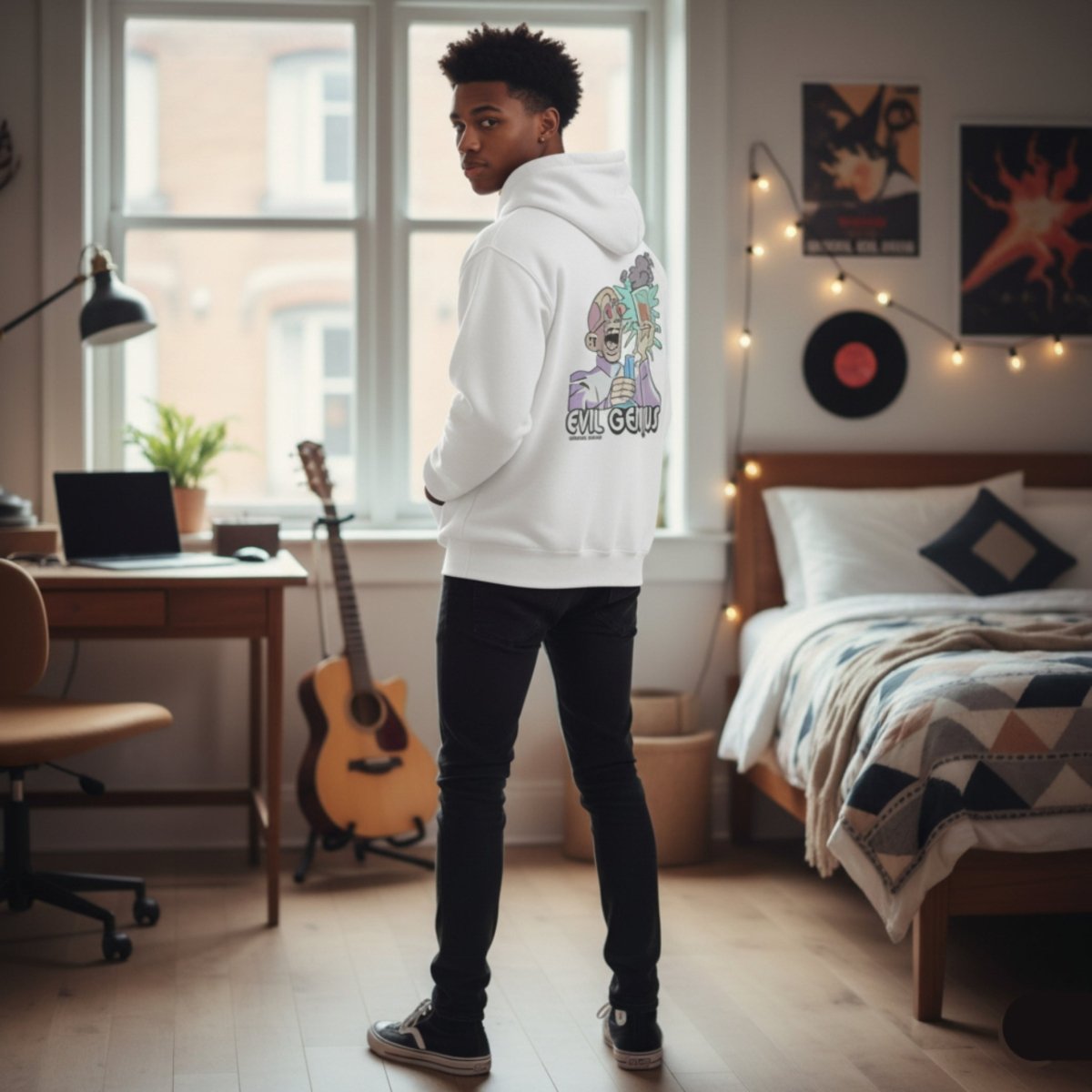 Evil Genius Unisex Hoodies - Chinchilla Choons