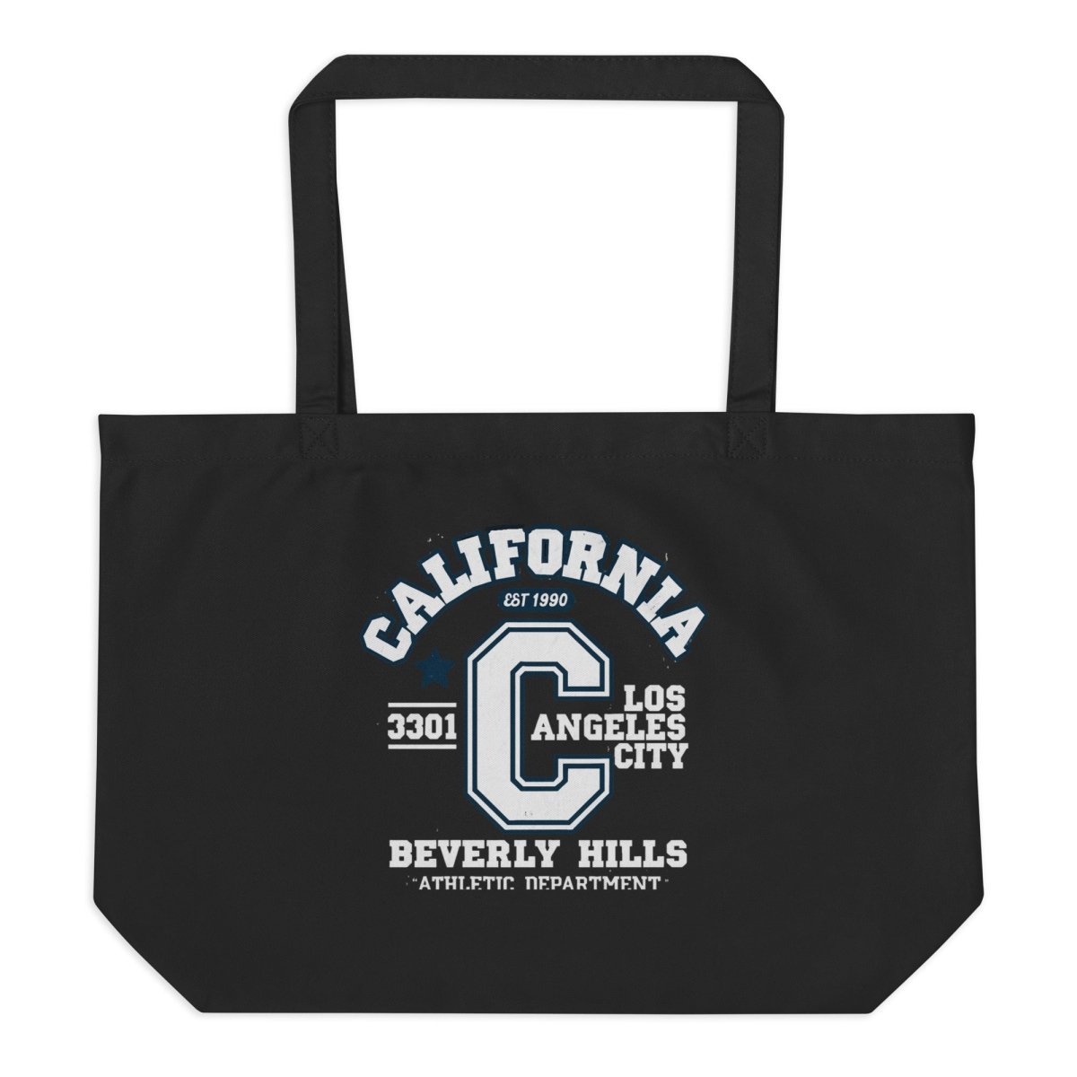 California Varsity Large Organic Tote Bag - Chinchilla Choons
