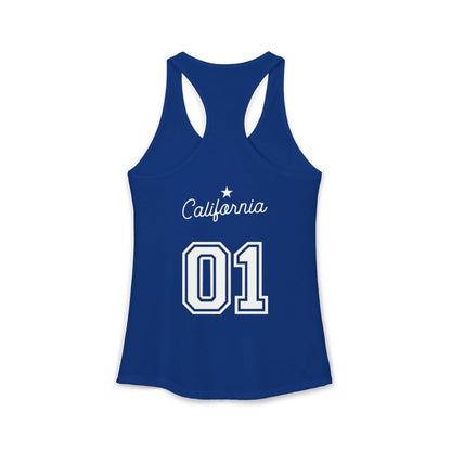 California Varsity Women's Ideal Racerback Tank Top - Chinchilla Choons