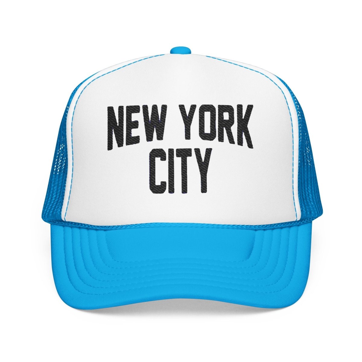 New York City Embroidered Trucker Cap (Unisex) Coloured - Chinchilla Choons