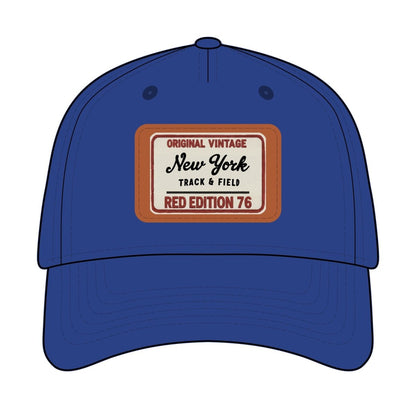 Vintage New York Leather Patch Baseball Cap - Chinchilla Choons