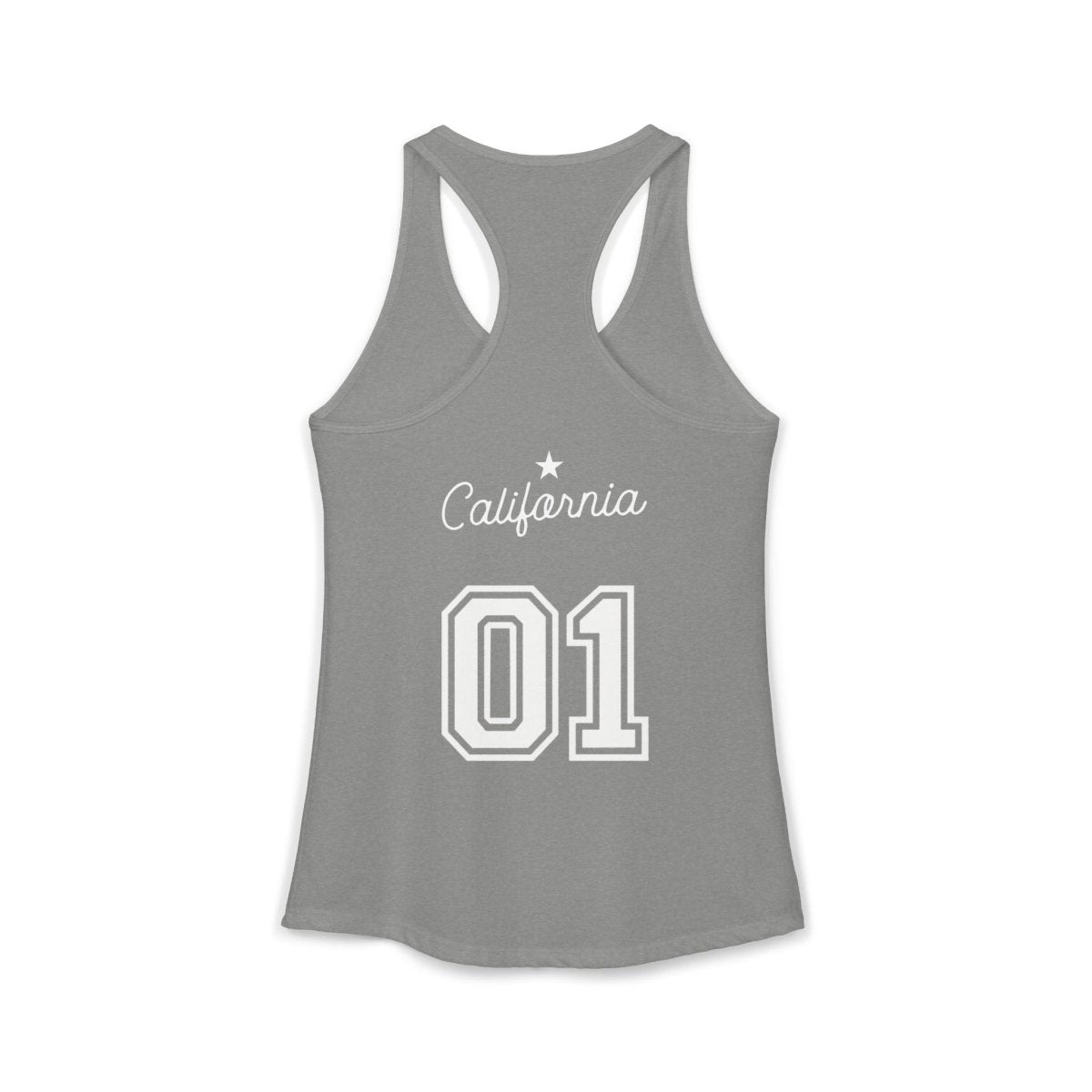 California Varsity Women's Ideal Racerback Tank Top - Chinchilla Choons