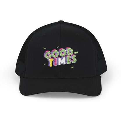 Good Times Embroidered Trucker Cap - Chinchilla Choons