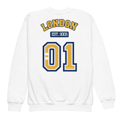 London Varsity Youth Crewneck Sweatshirt - Chinchilla Choons