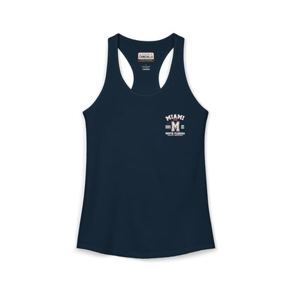 Miami Varsity Women's Racerback Tank Top - Chinchilla Choons