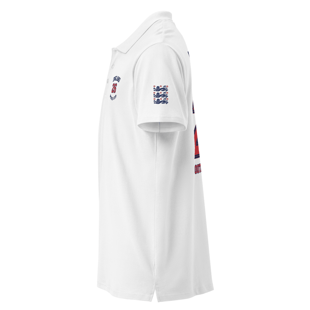 England World Cup 26 Premium Pique Polo Shirt - Chinchilla Choons