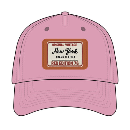 Vintage New York Leather Patch Baseball Cap - Chinchilla Choons