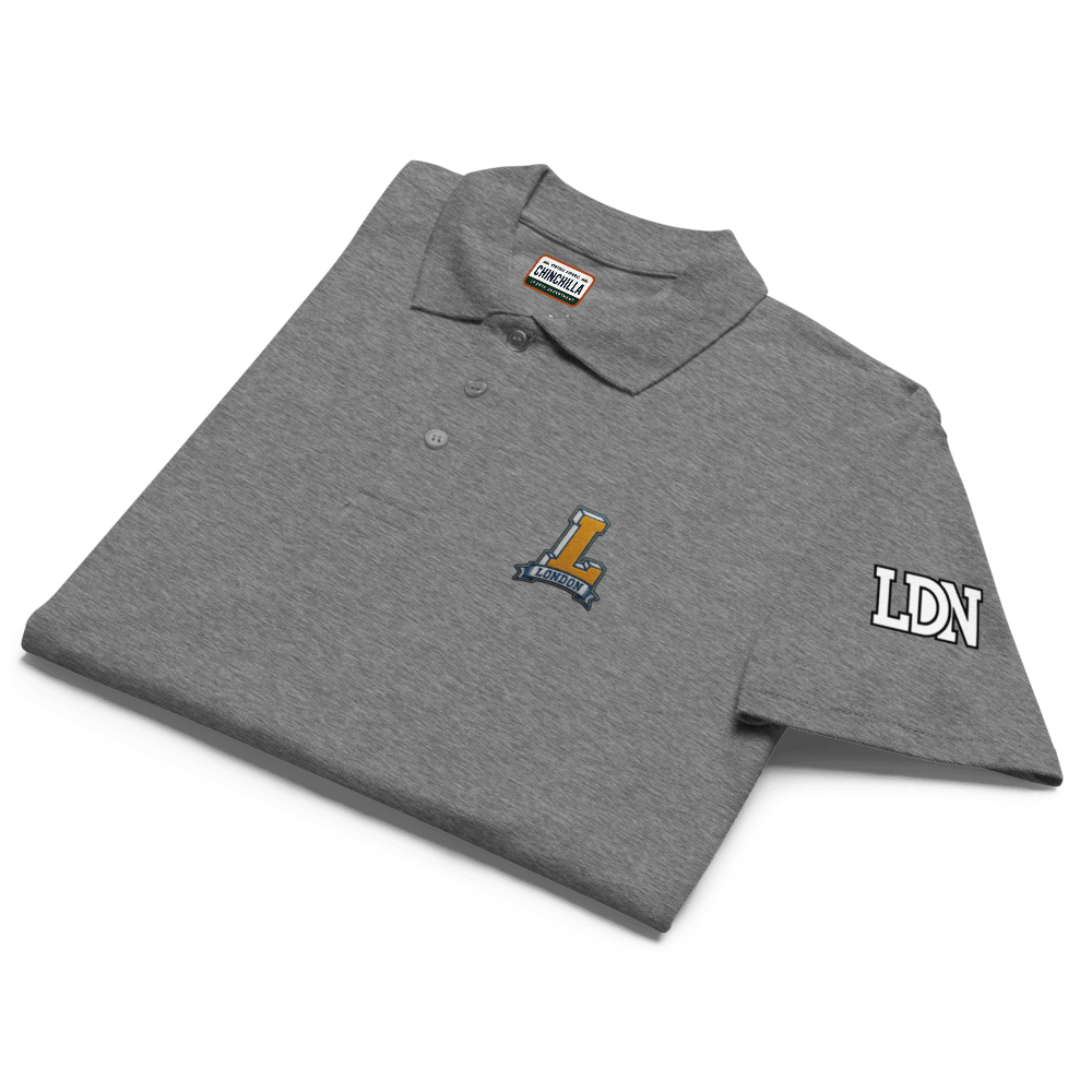 London Varsity Pique Polo Shirt - Chinchilla Choons