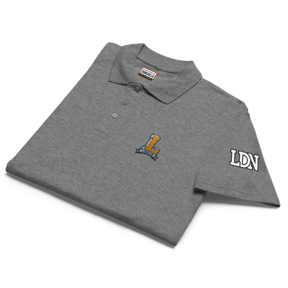 London Varsity Pique Polo Shirt - Chinchilla Choons