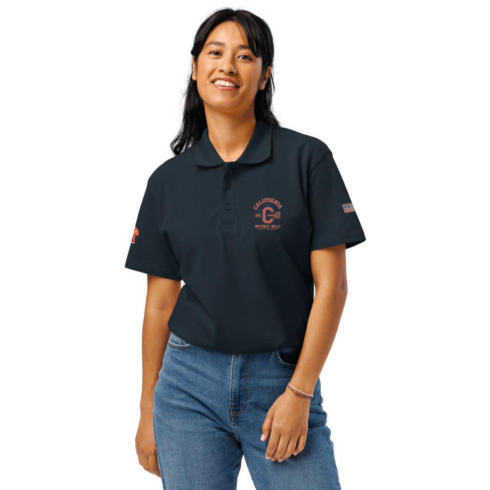 California Varsity Premium Pique Polo Shirt - Chinchilla Choons