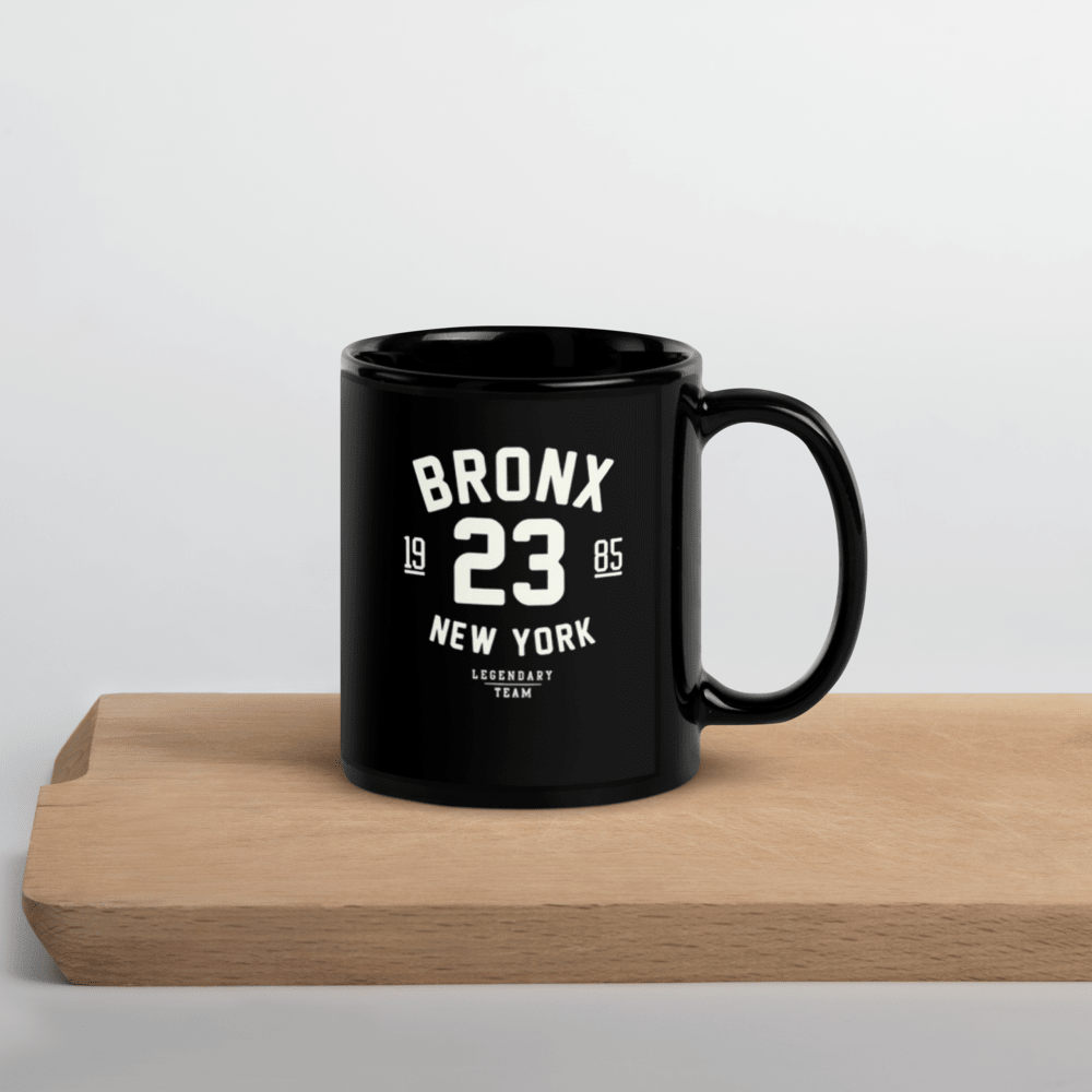 Bronx NY Black Glossy Mug - Chinchilla Choons
