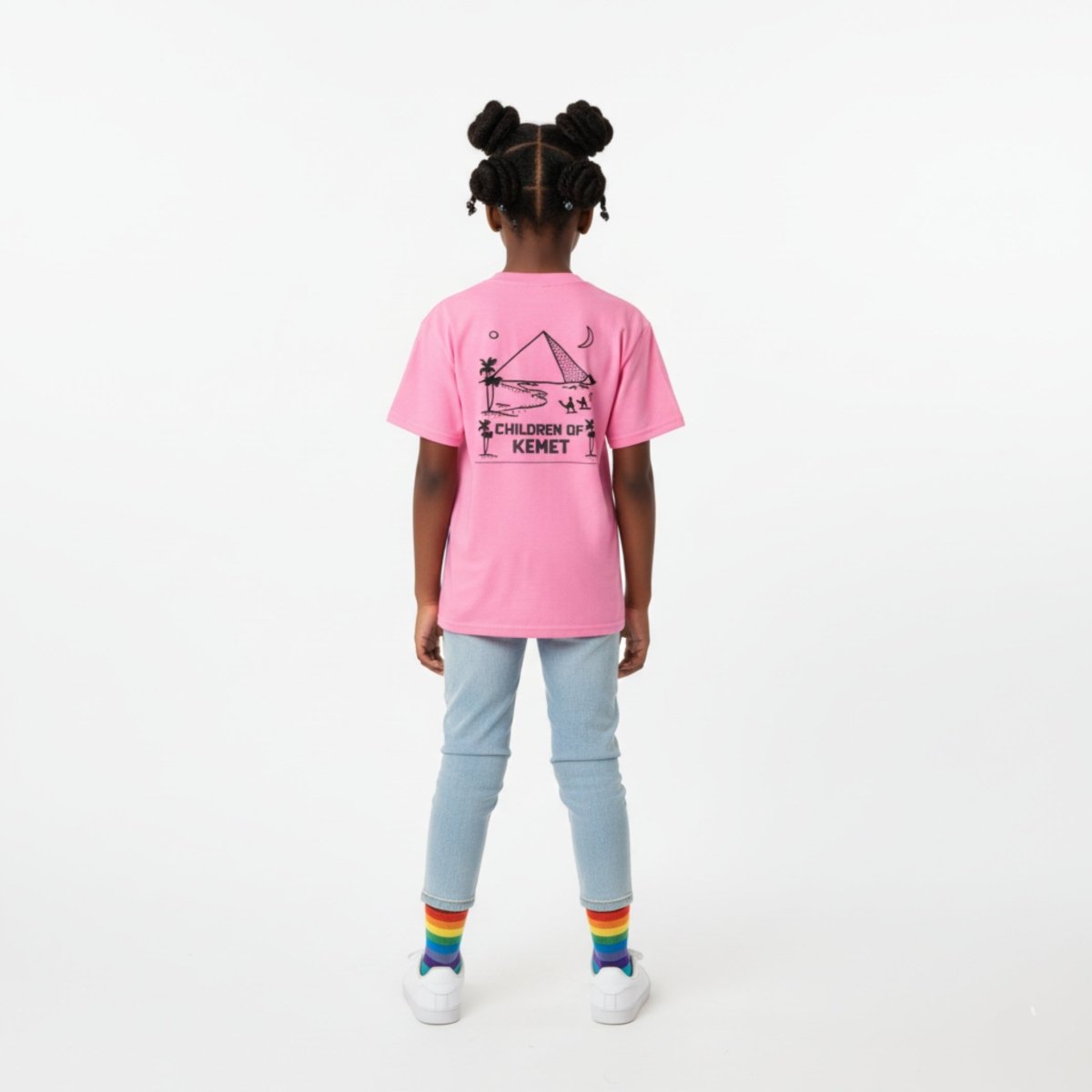 Children Of Kemet Youth Classic Tee (Yellow & Pink) - Chinchilla Choons
