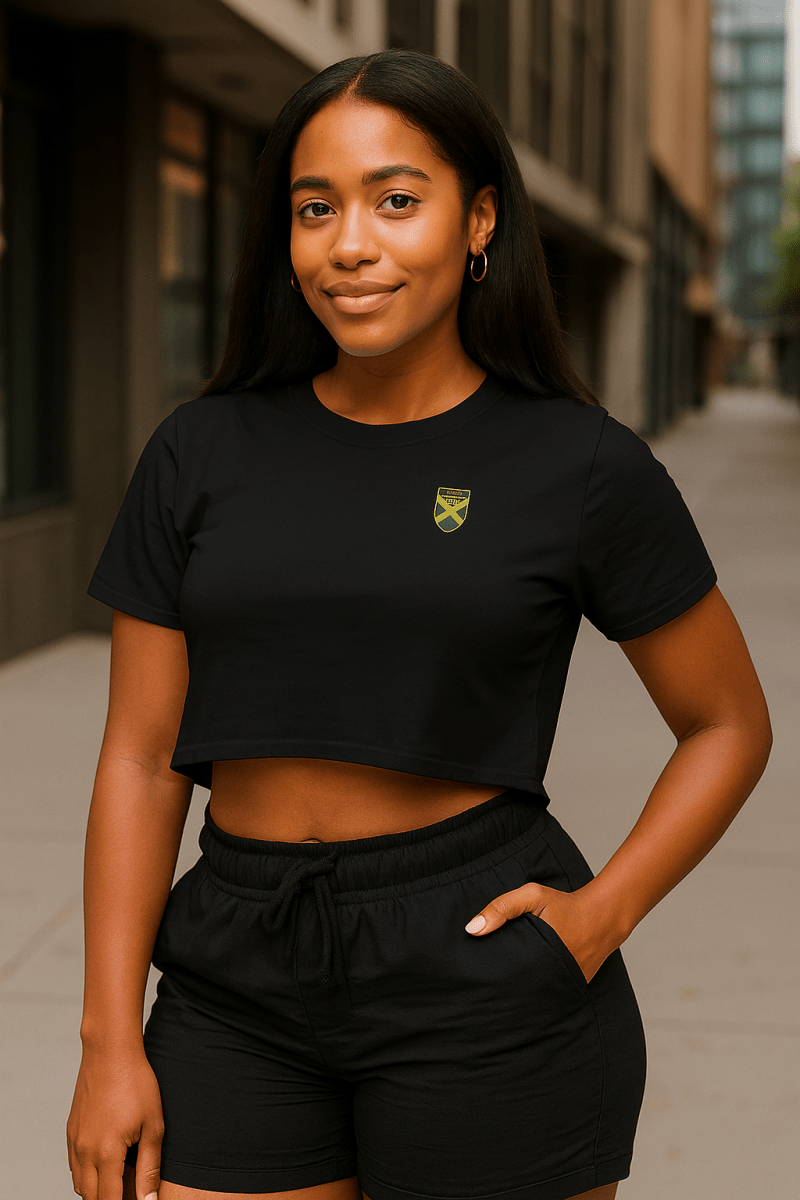 Jamaican Heritage Women’s Crop Top - Chinchilla Choons