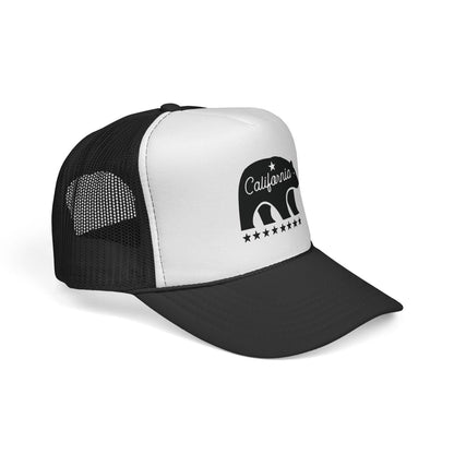 California Mascot Trucker Cap — Vintage State Pride Mesh Hat - Chinchilla Choons