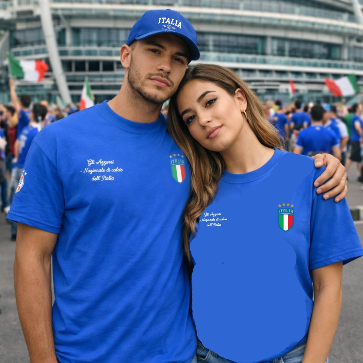 Italia Football Unisex Classic Tee - Chinchilla Choons
