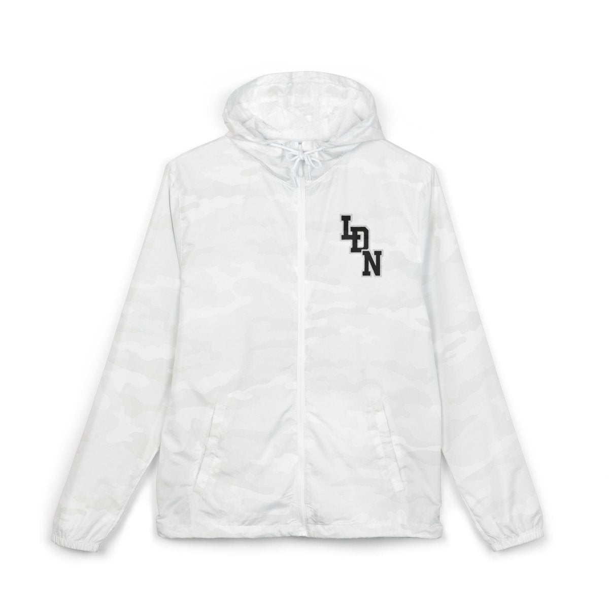 London Varsity Windbreaker Jacket — Lightweight Full-Zip Hooded Jacket - Chinchilla Choons
