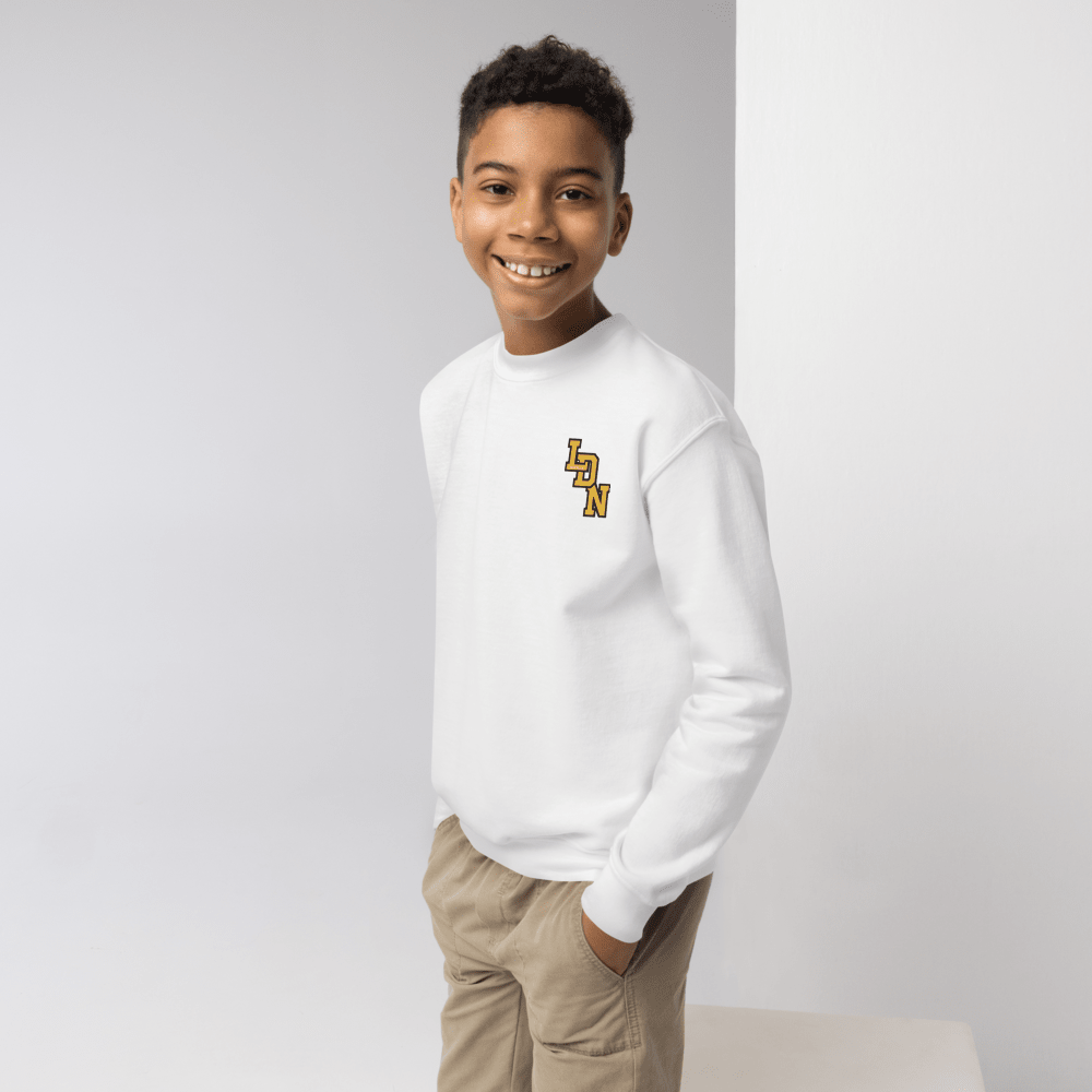 London Varsity Youth Crewneck Sweatshirt - Chinchilla Choons