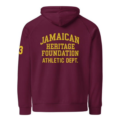 Jamaican Heritage Unisex Raglan Hoodie - Chinchilla Choons