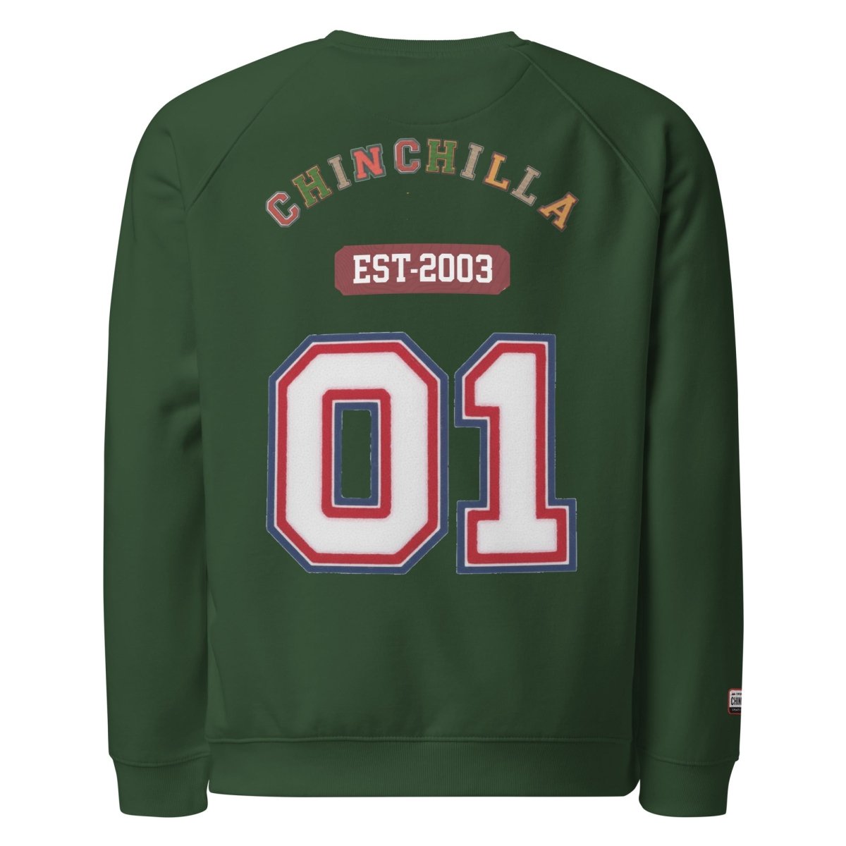 Chinchilla Varsity Unisex Organic Sweatshirt - Chinchilla Choons