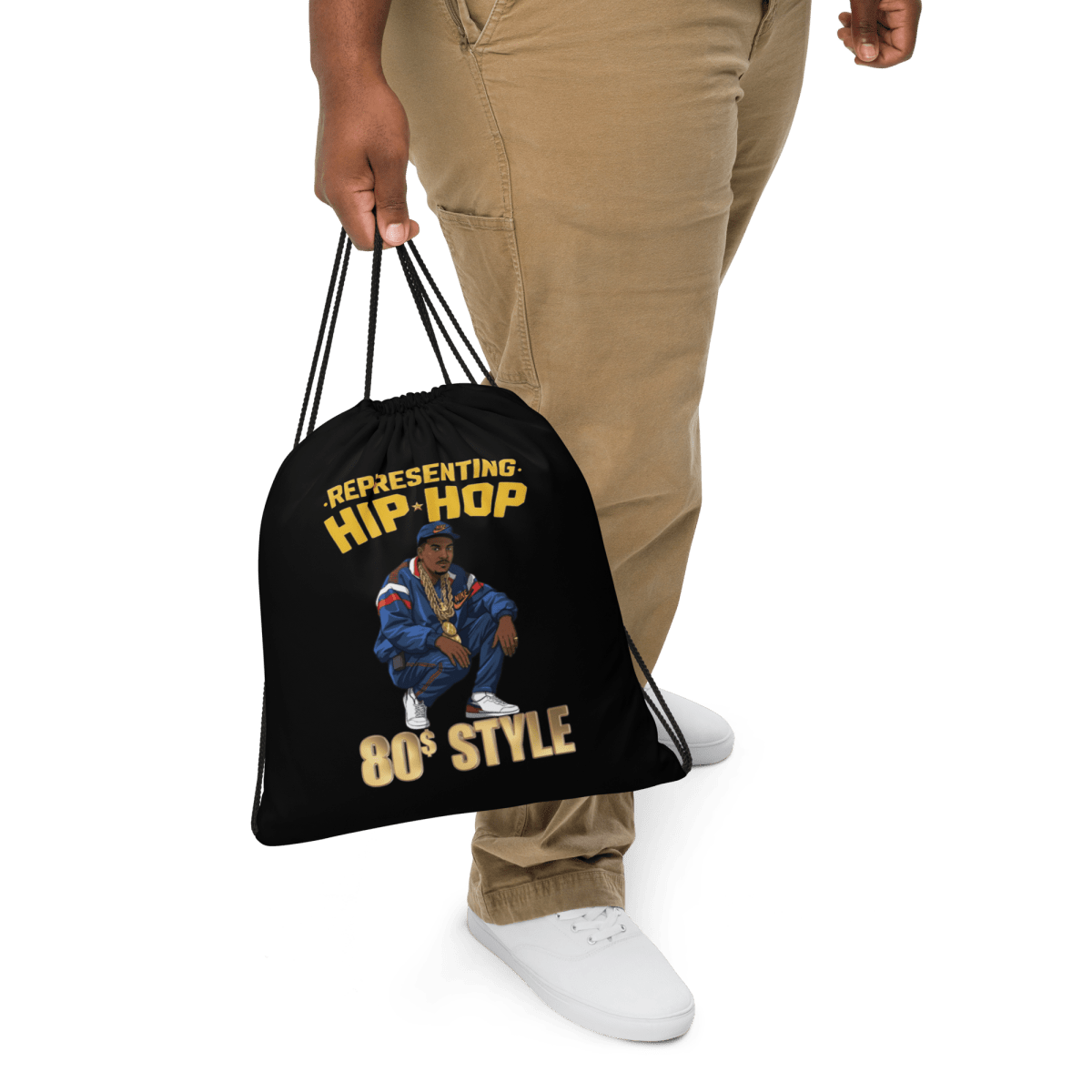 Representing Hip Hop Drawstring Bag - Chinchilla Choons