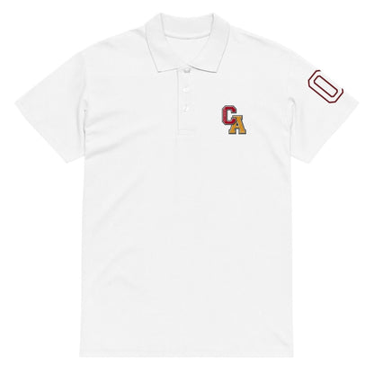 Chinchilla Varsity Unisex Pique Polo Shirt - Chinchilla Choons