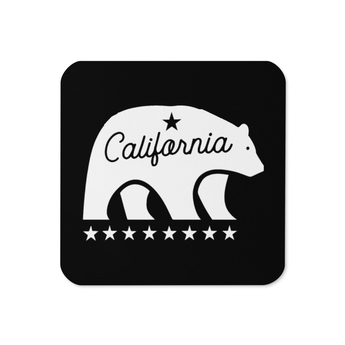 California Bear Mascot Cork-Back Coaster - Chinchilla Choons