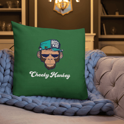 Cheeky Monkey Premium Pillow - Chinchilla Choons