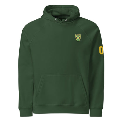 Jamaican Heritage Unisex Raglan Hoodie - Chinchilla Choons
