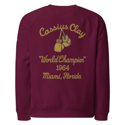 Cassius Clay Unisex Organic Sweatshirt - Chinchilla Choons
