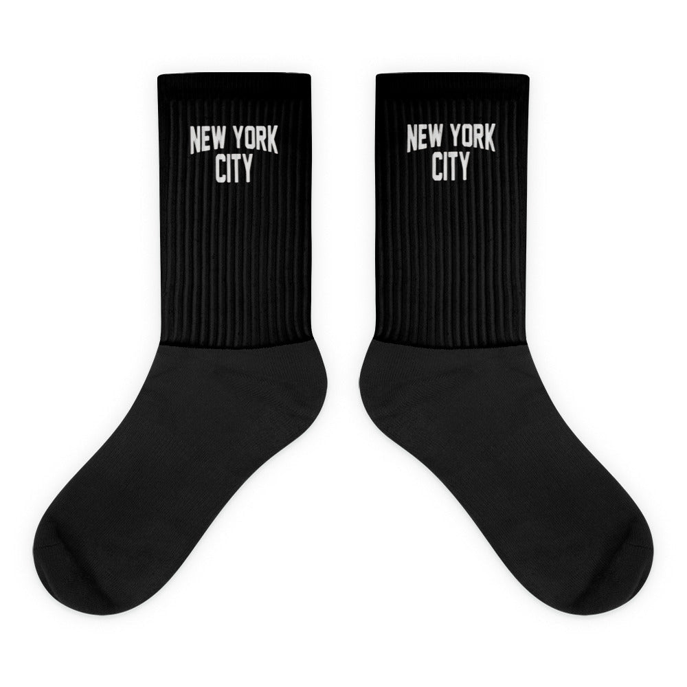 New York City Unisex Socks (Black) - Chinchilla Choons