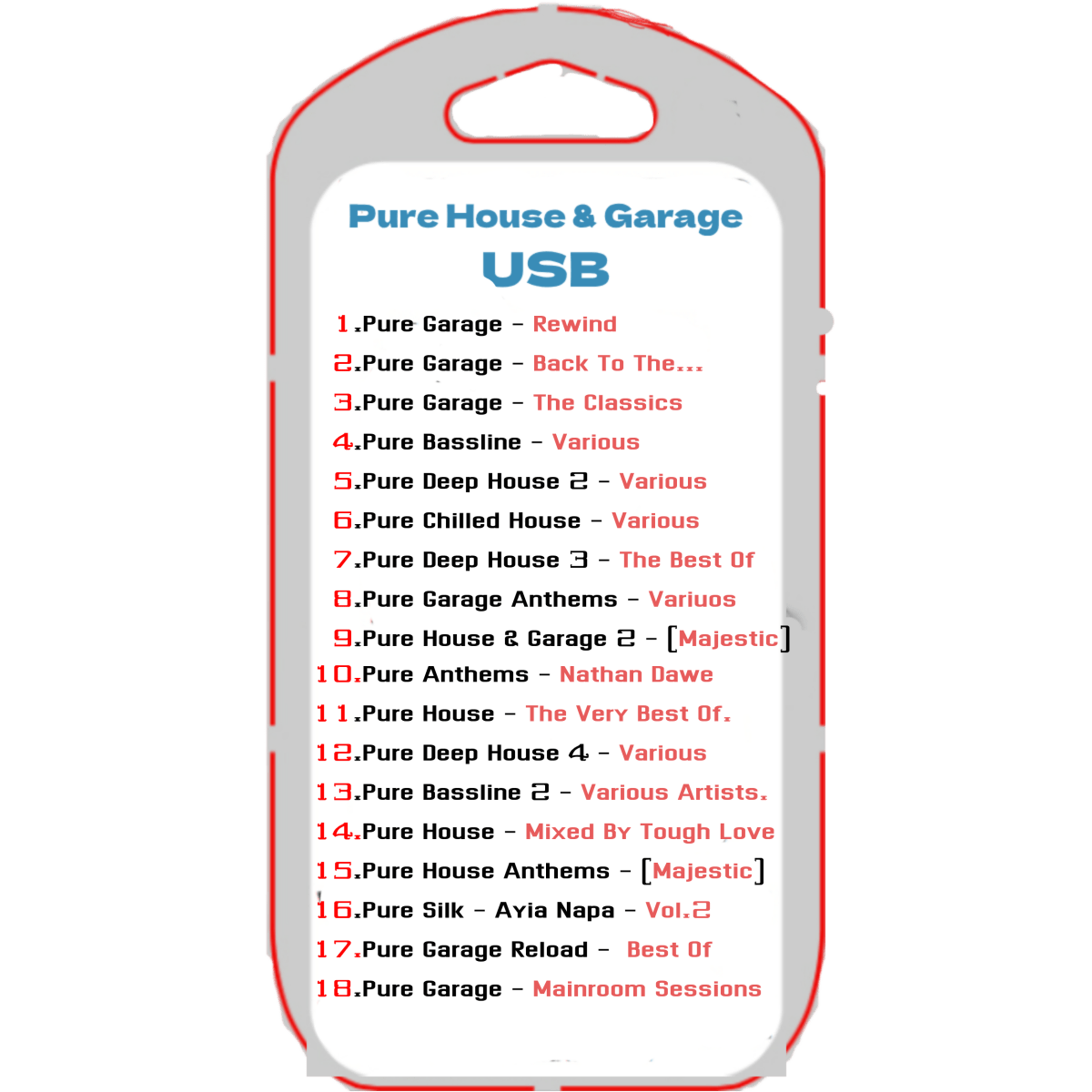 Pure Deep House & Garage USB - Chinchilla Choons