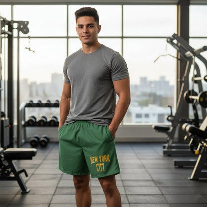 New York City Unisex Athletic Long Shorts - Chinchilla Choons