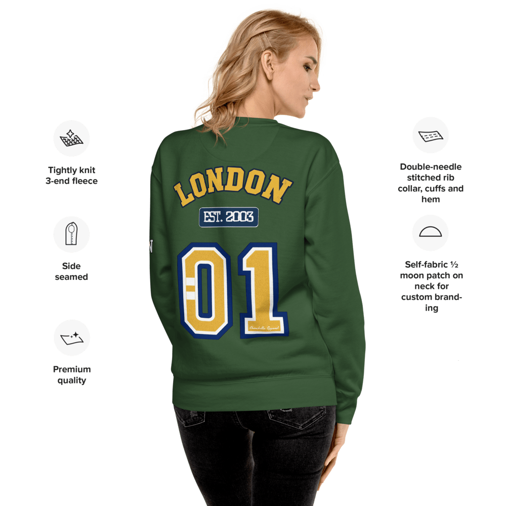 London Varsity Unisex Premium Sweatshirt - Chinchilla Choons