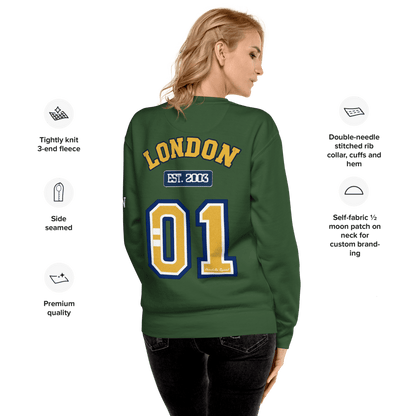 London Varsity Unisex Premium Sweatshirt - Chinchilla Choons